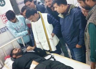 भाजपा के वार्ड क्रमांक 24 के पार्षद सुशील श्रीवास पर चाकूबाजी की घटना