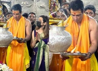 बॉलीवुड अभिनेता सोनू सूद ने महाकालेश्वर मंदिर में भगवान महाकाल के दर्शन किए और उनका आशीर्वाद लिया।