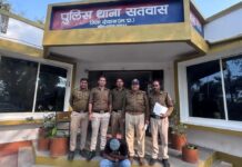सतवास पुलिस की बड़ी सर्जिकल स्ट्राइक, खिरोदा फाटा पर दबोचा गया खातेगांव का कुख्यात बदमाश