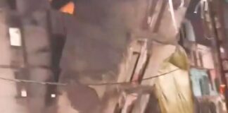 महाकाल मार्ग पर मौत का तांडव टला, नगर निगम की लापरवाही से जमींदोज हुआ तीन मंजिला मकान