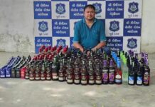 गांधीधाम के सपनानगर में 1.96 लाख रुपये की विदेशी शराब जब्त