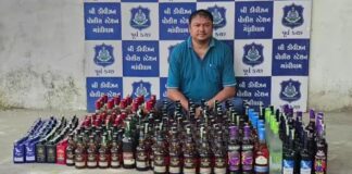 गांधीधाम के सपनानगर में 1.96 लाख रुपये की विदेशी शराब जब्त
